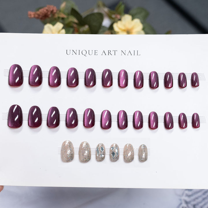 Hochglanz Press-On Nagelkunst