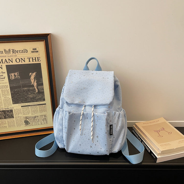 Sternen-mustered lässiger Kordelzug-Rucksack Karnz