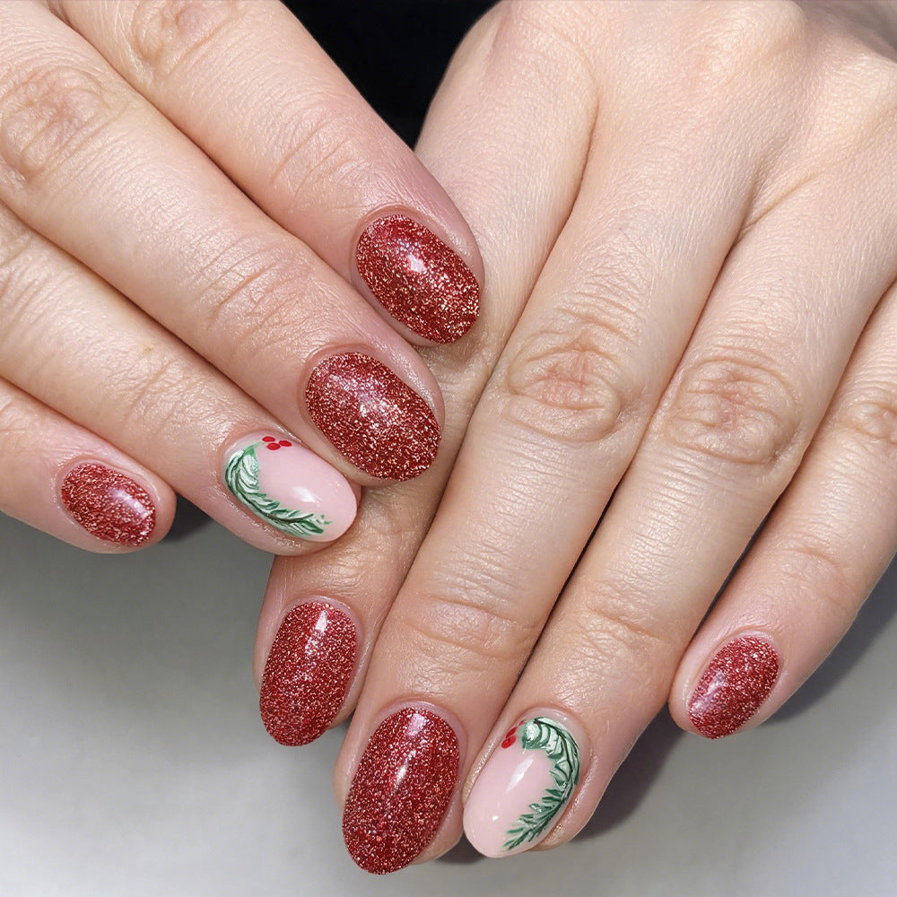 Festliches Glitter Gel Nagel Kunst Set Karnz