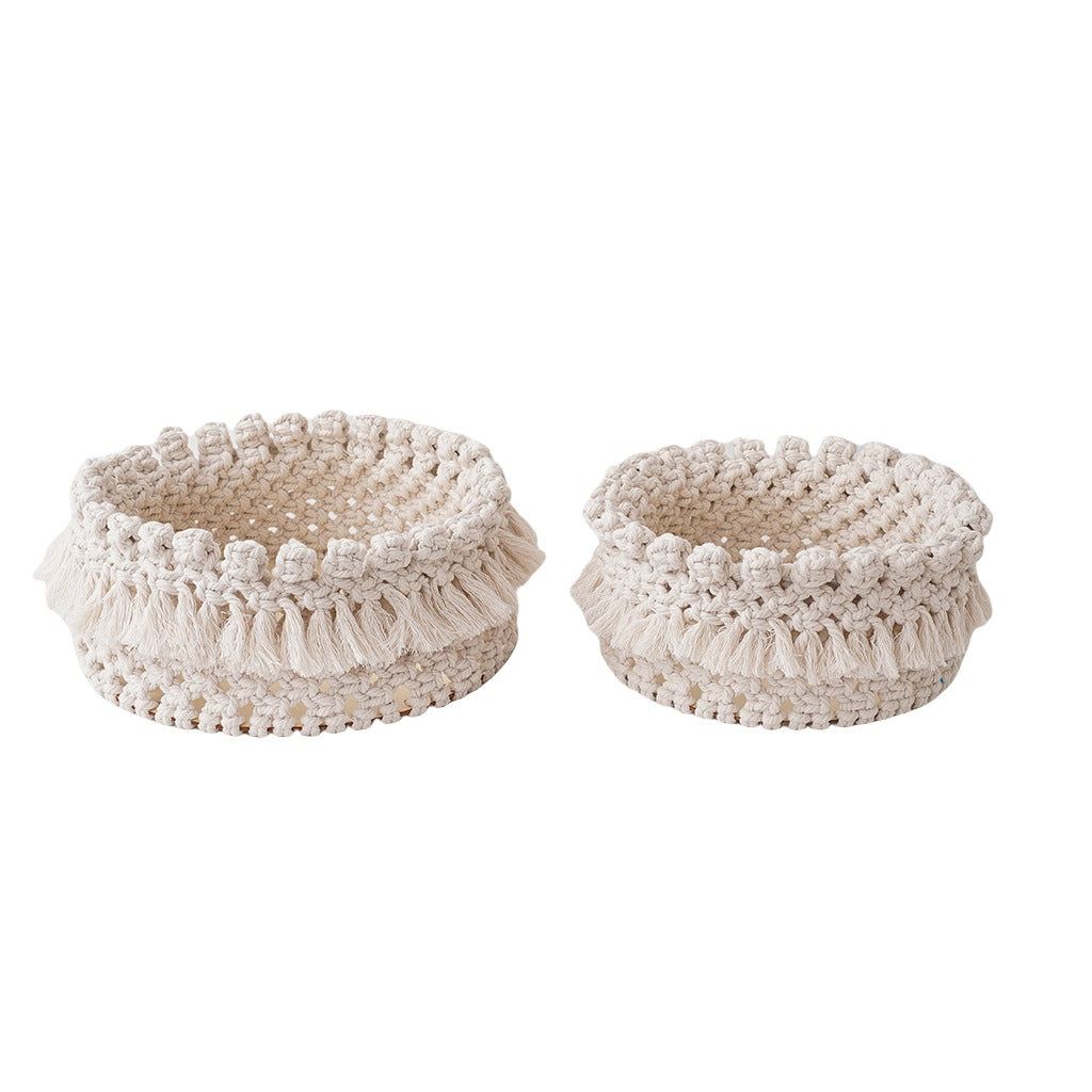 Dekorative Macramé Aufbewahrungskorb Karnz