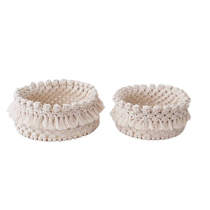Dekorative Macramé Aufbewahrungskorb Karnz