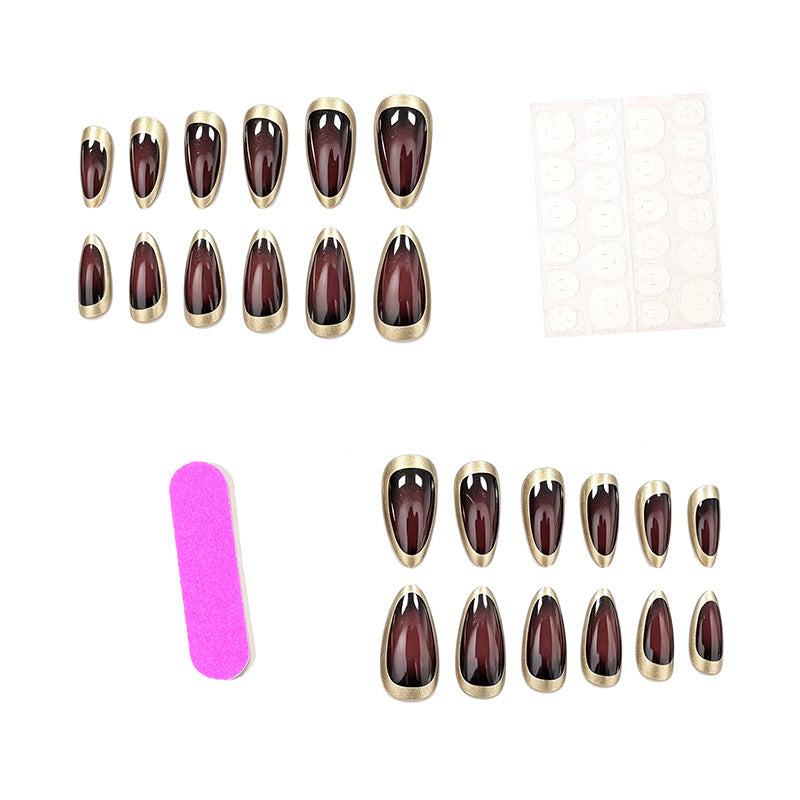 Elegante mandelförmige Nagelverstärkungen Karnz 1789915251