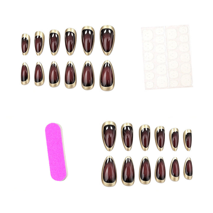 Elegante mandelförmige Nagelverstärkungen Karnz 1789915251
