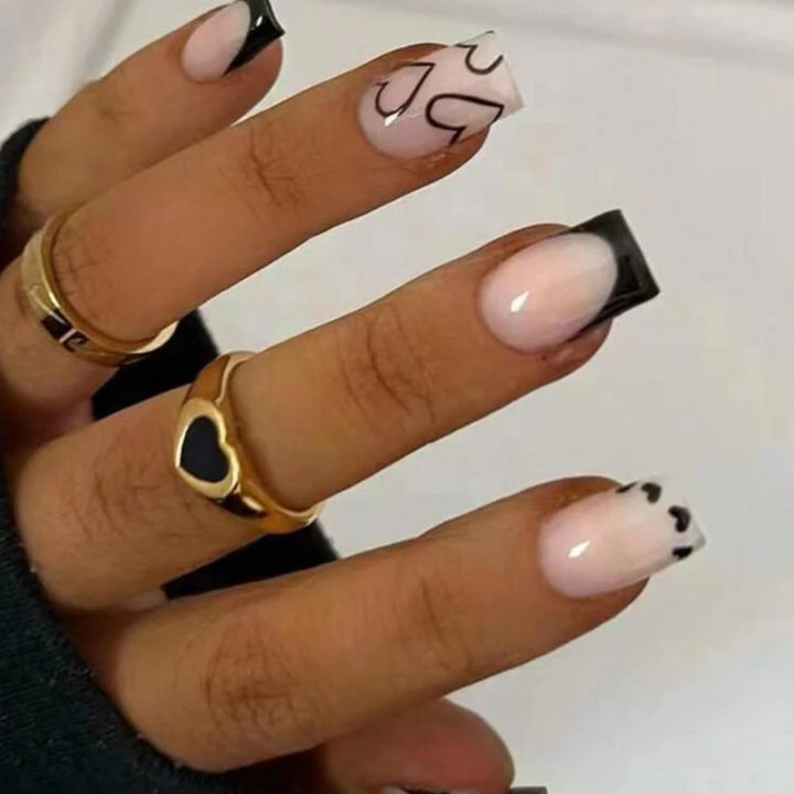 Herz-Design Nagelkunst