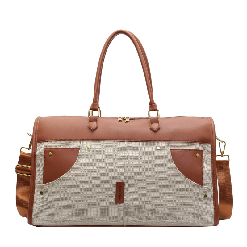 Stylische Canvas-Wochenendtasche