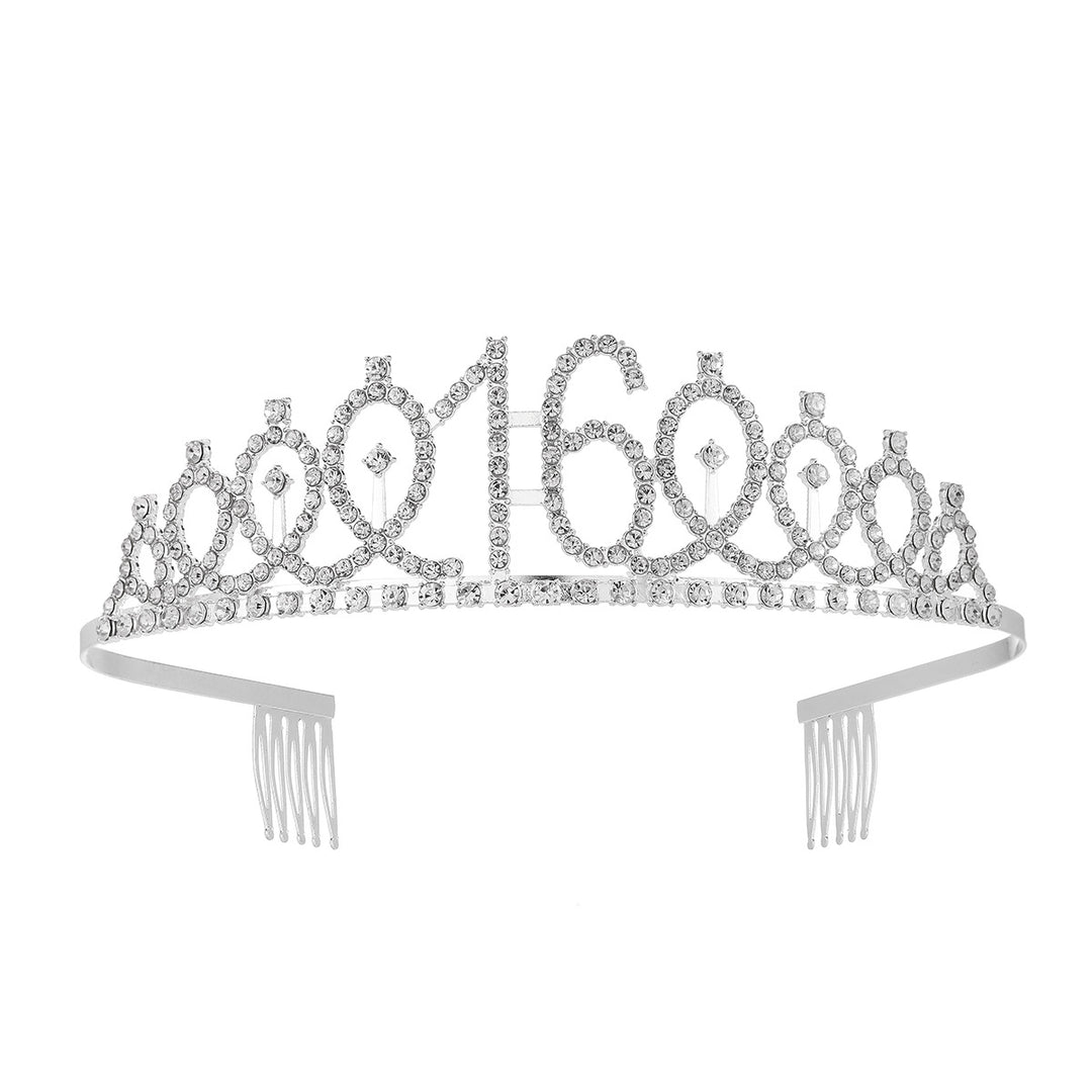 Damen Kristallverzierte Tiara mit elegantem Design Karnz