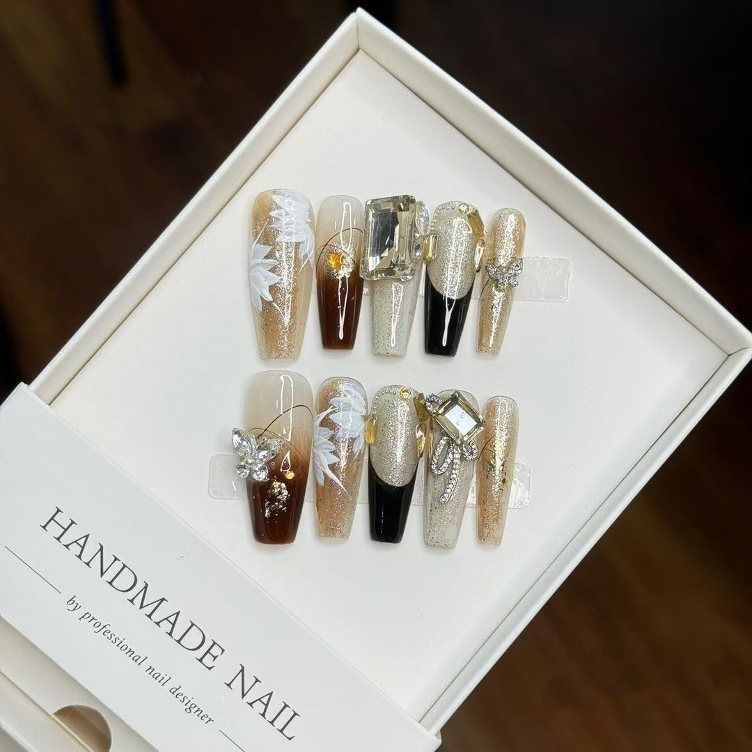 Designer Press-On-Nagelkunstset