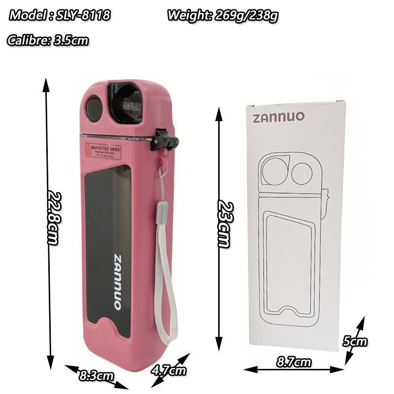 Damen einzigartige Flip-Top Trinkflasche mit Sichtfenster Karnz