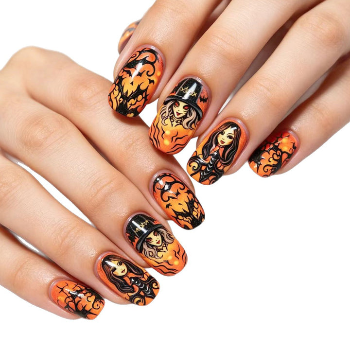Kreative Kunstnägel Im Halloween-Stil Karnz