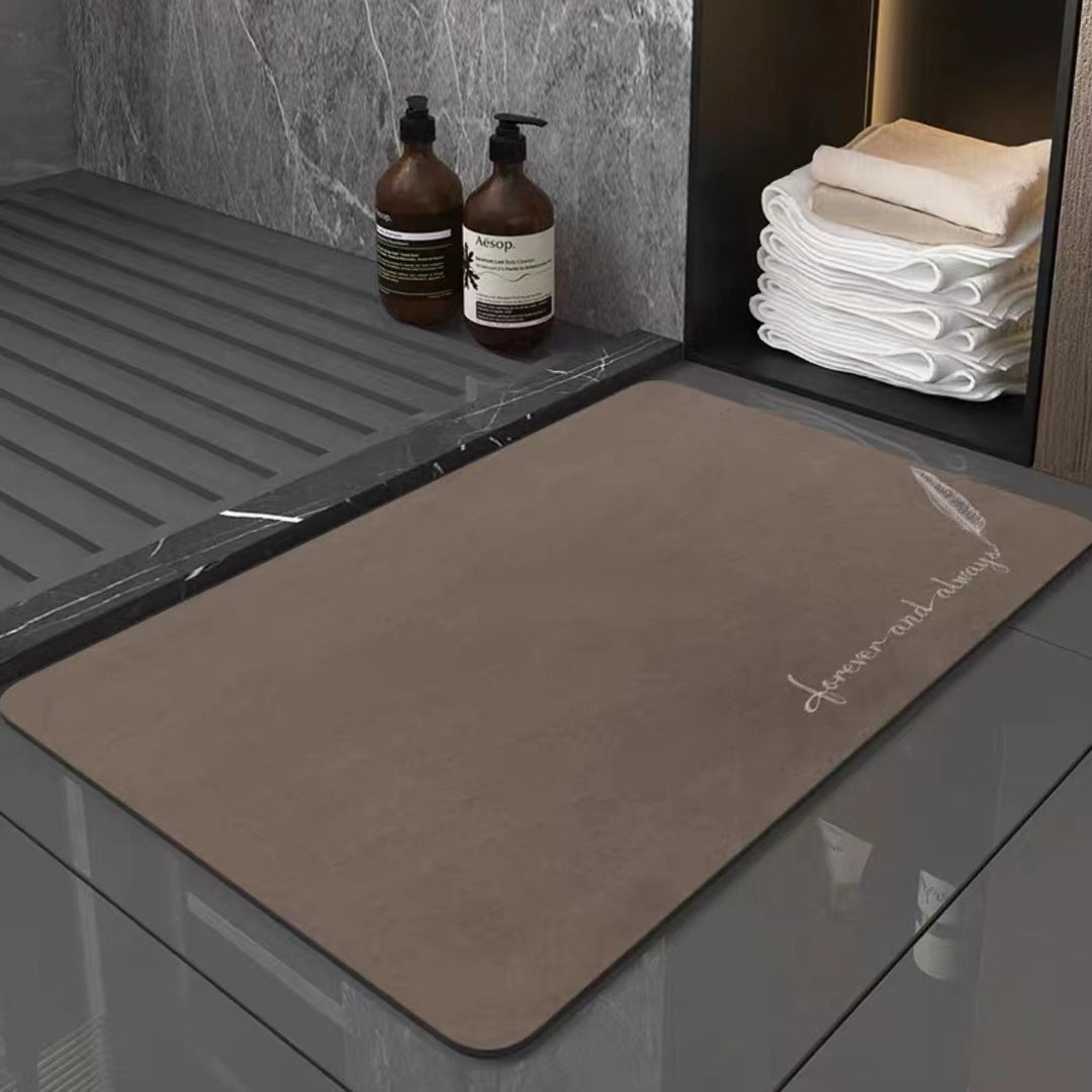 Elegante ovale Willkommensmatte
