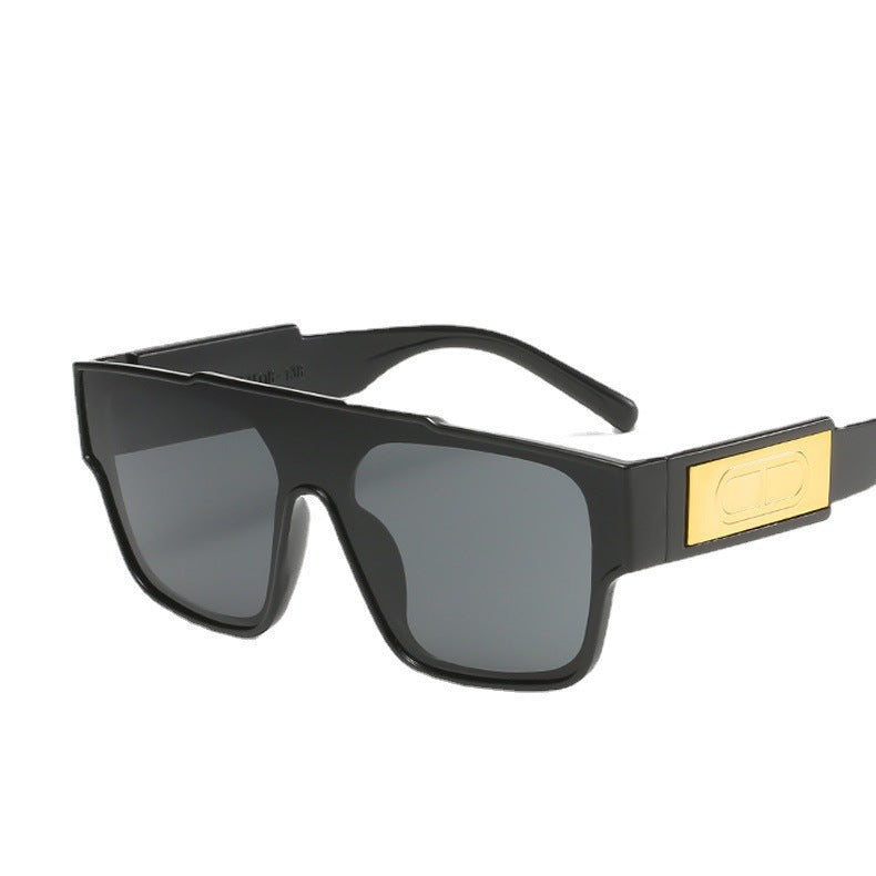 Damen Modische oversized Schlagschutz-Sonnenbrille im extravaganten Design Karnz