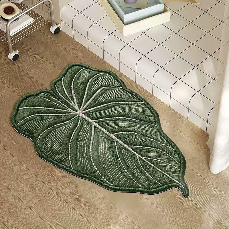 Monstera-Blatt-förmige Fußmatte Karnz