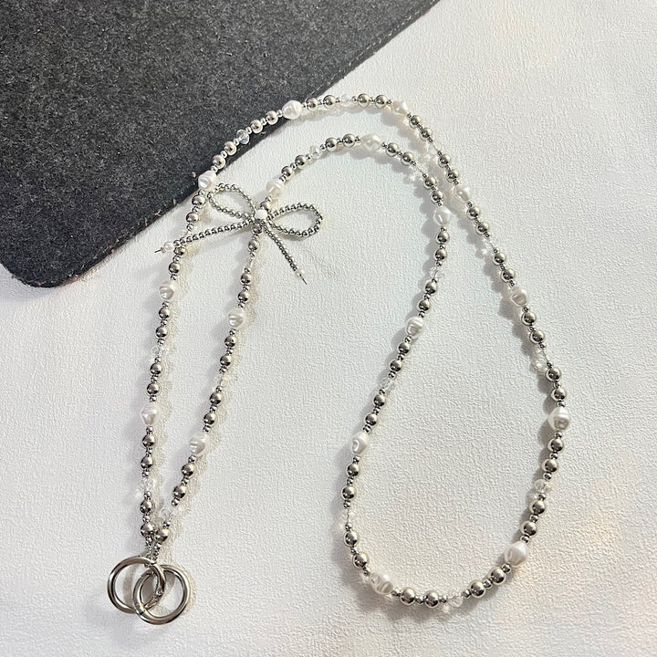 Elegante Halskette aus Mischmaterial Karnz