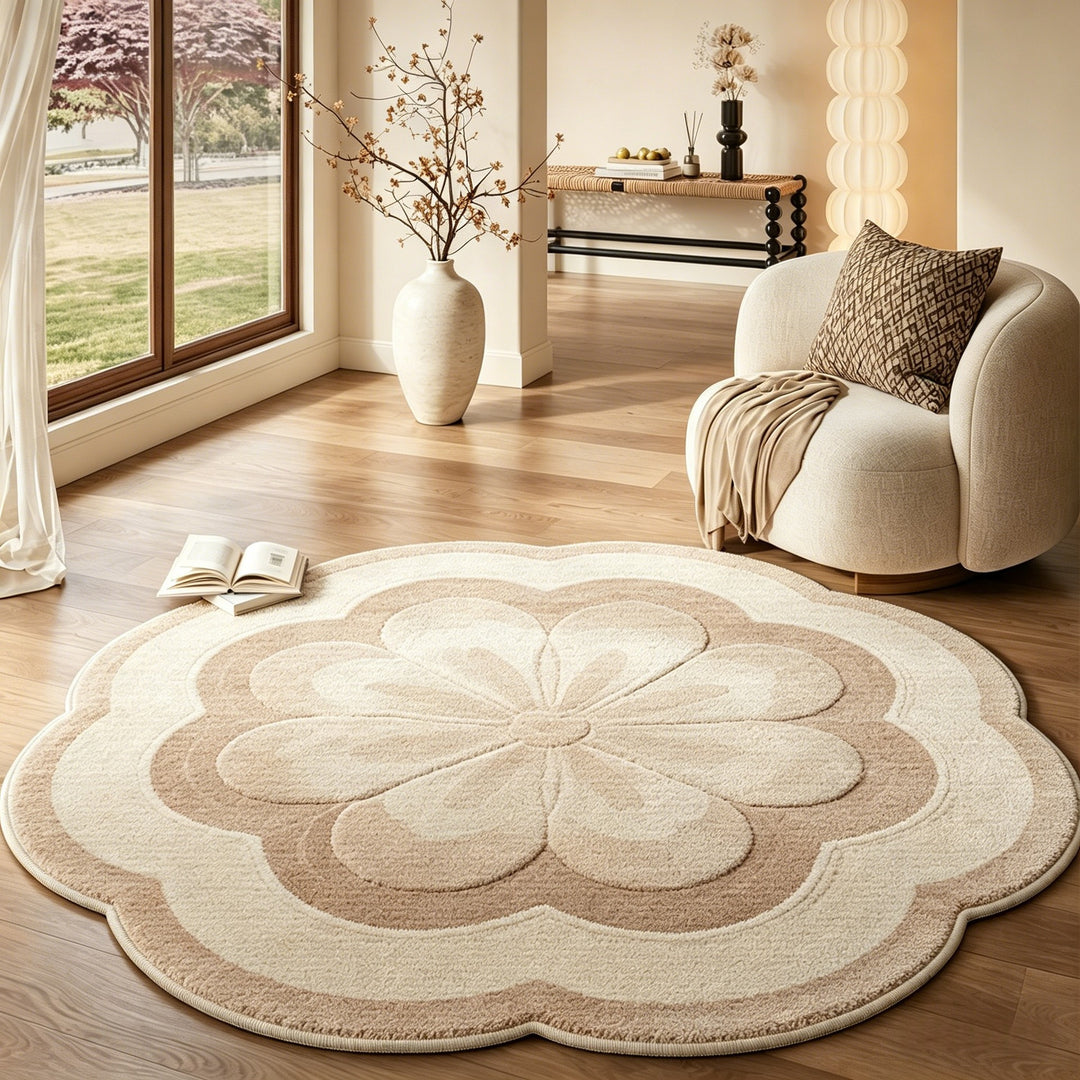 Stylischer Artisan runder Teppich
