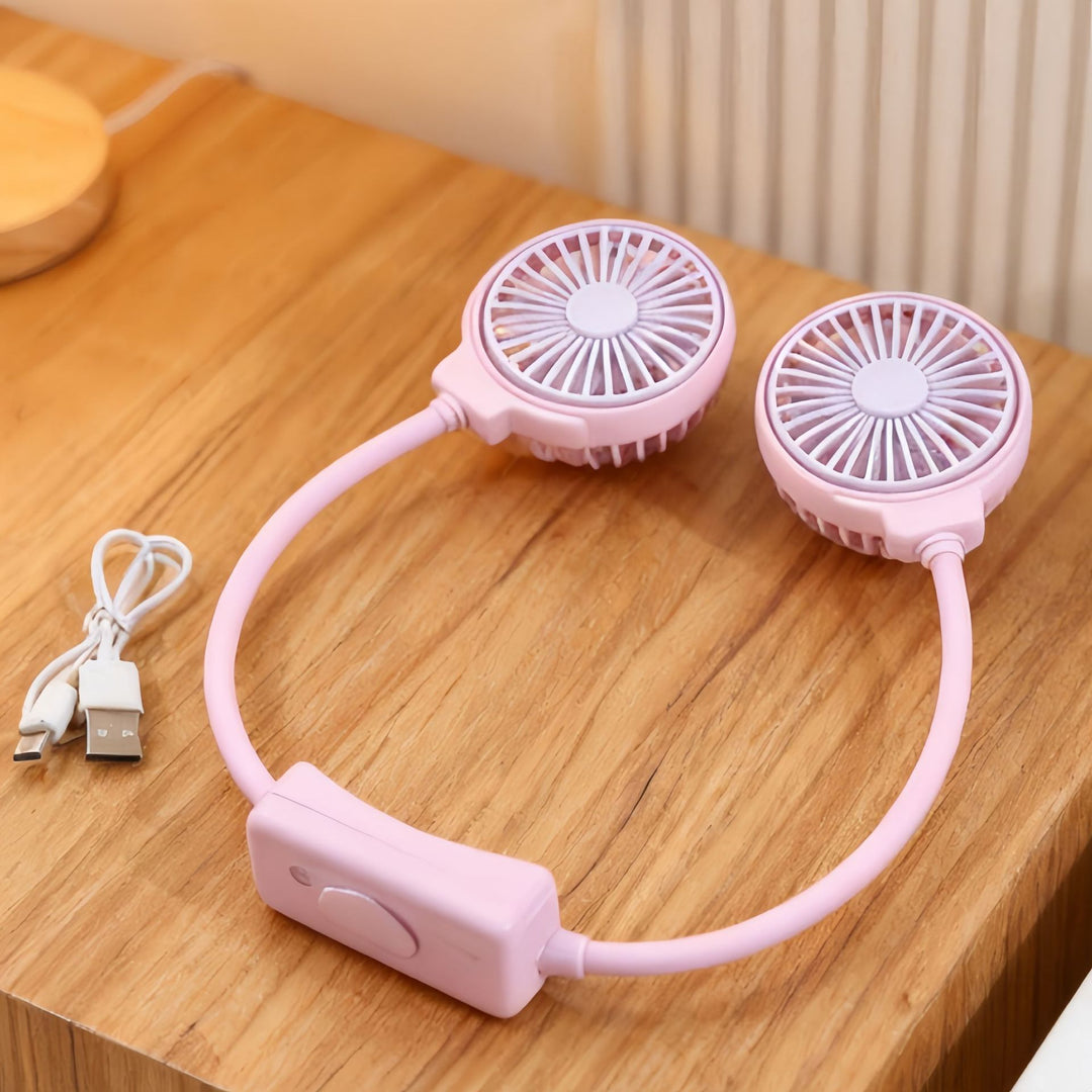 Damen Tragbarer Nackenventilator mit flexibler Struktur Karnz