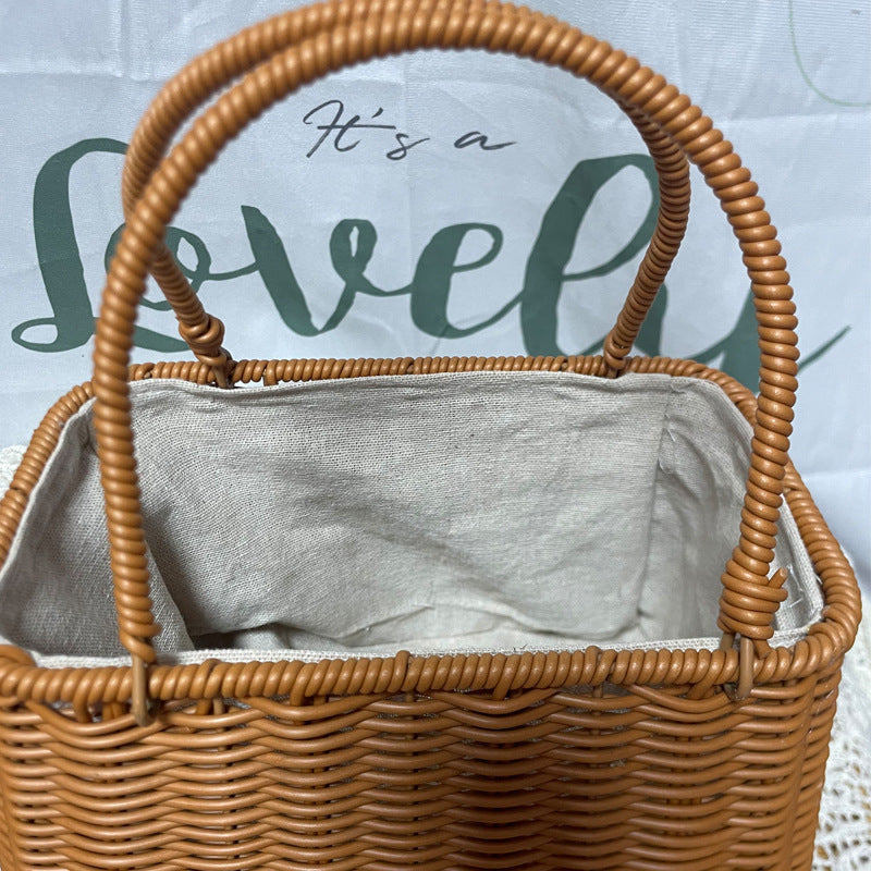 Dekorative Geflochtene Handgefertigte Tasche Karnz