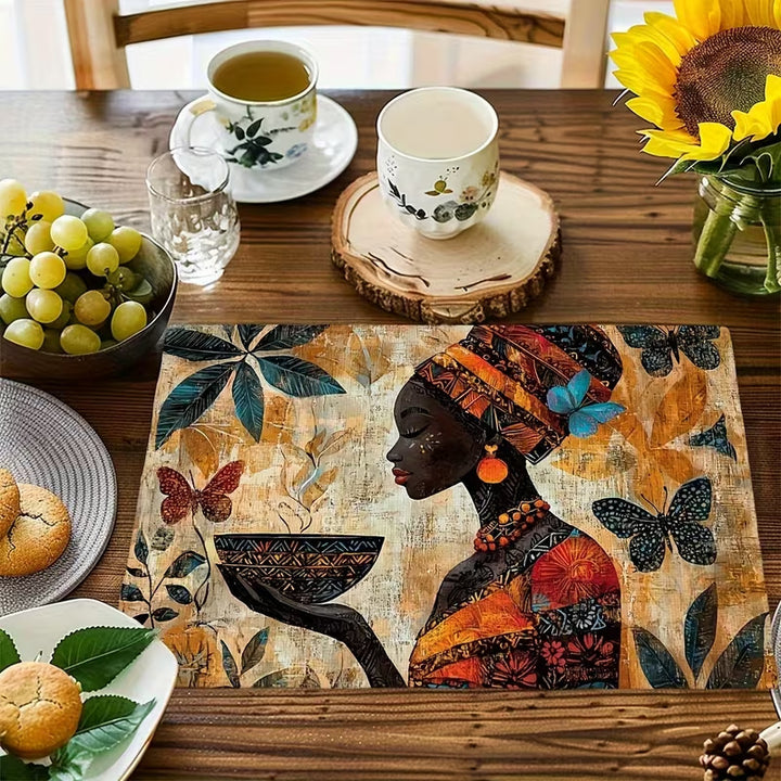 Florales Pflanzen-Motiv Tischset