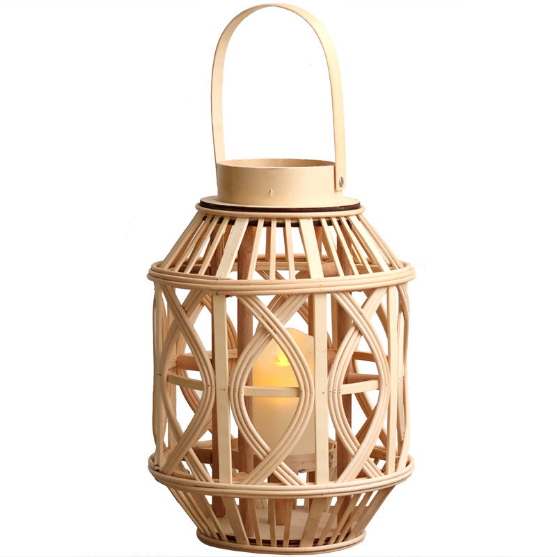 Dekorative Rattanhängelampe Karnz
