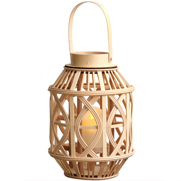 Dekorative Rattanhängelampe Karnz