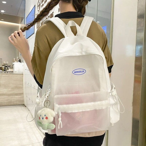 Transparenter Mesh-Rucksack Karnz
