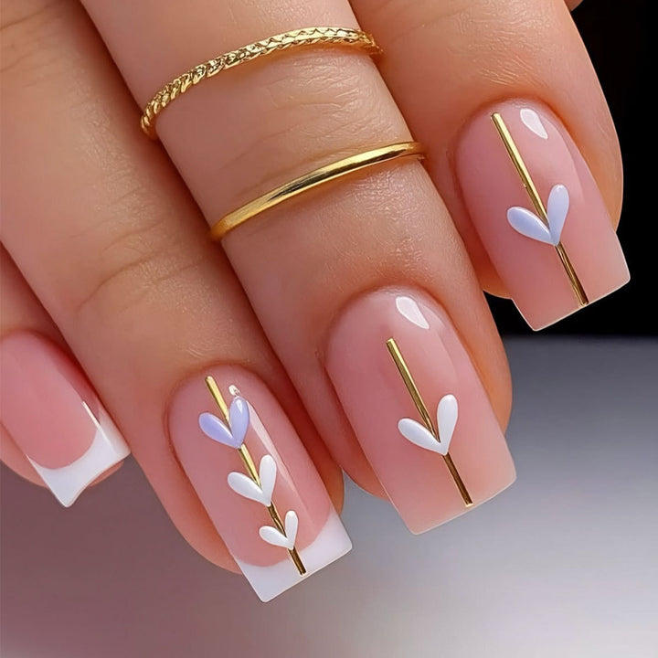 Elegante florale Acryl-Nagelkunstverlängerungen Karnz 1789713398