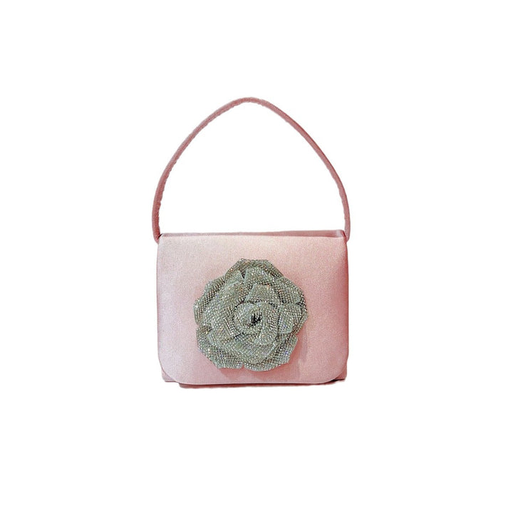 Elegante Satinkleid Abendtasche