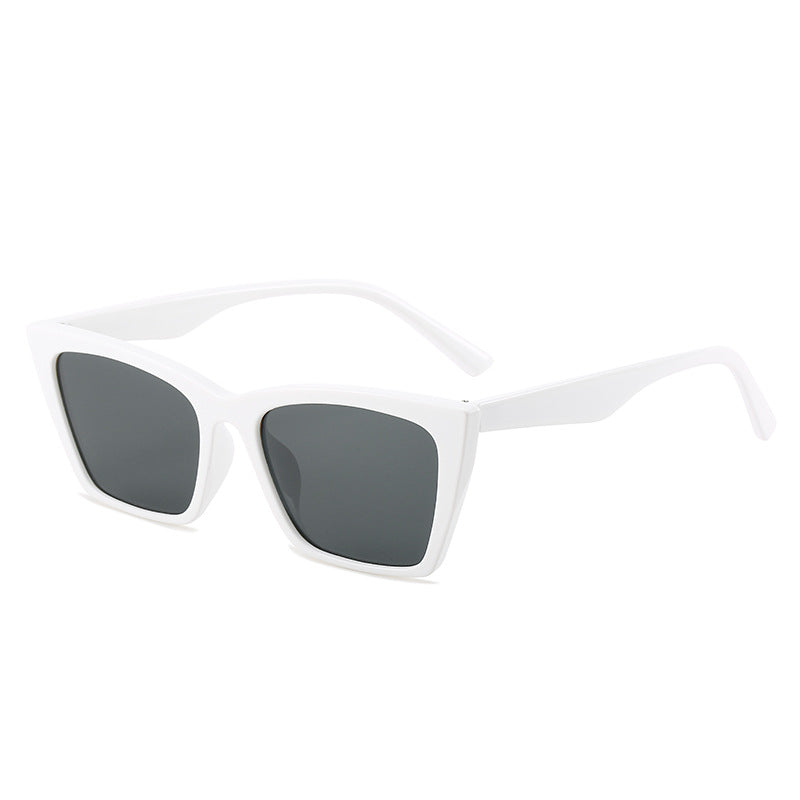 Damen modische geometrische Sonnenbrille mit schützendem UV-Schutz Karnz