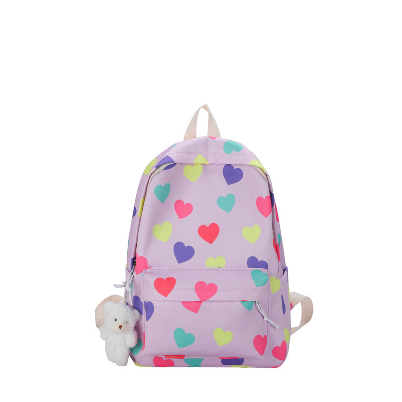 Herzgemusterter Freizeitrucksack Karnz