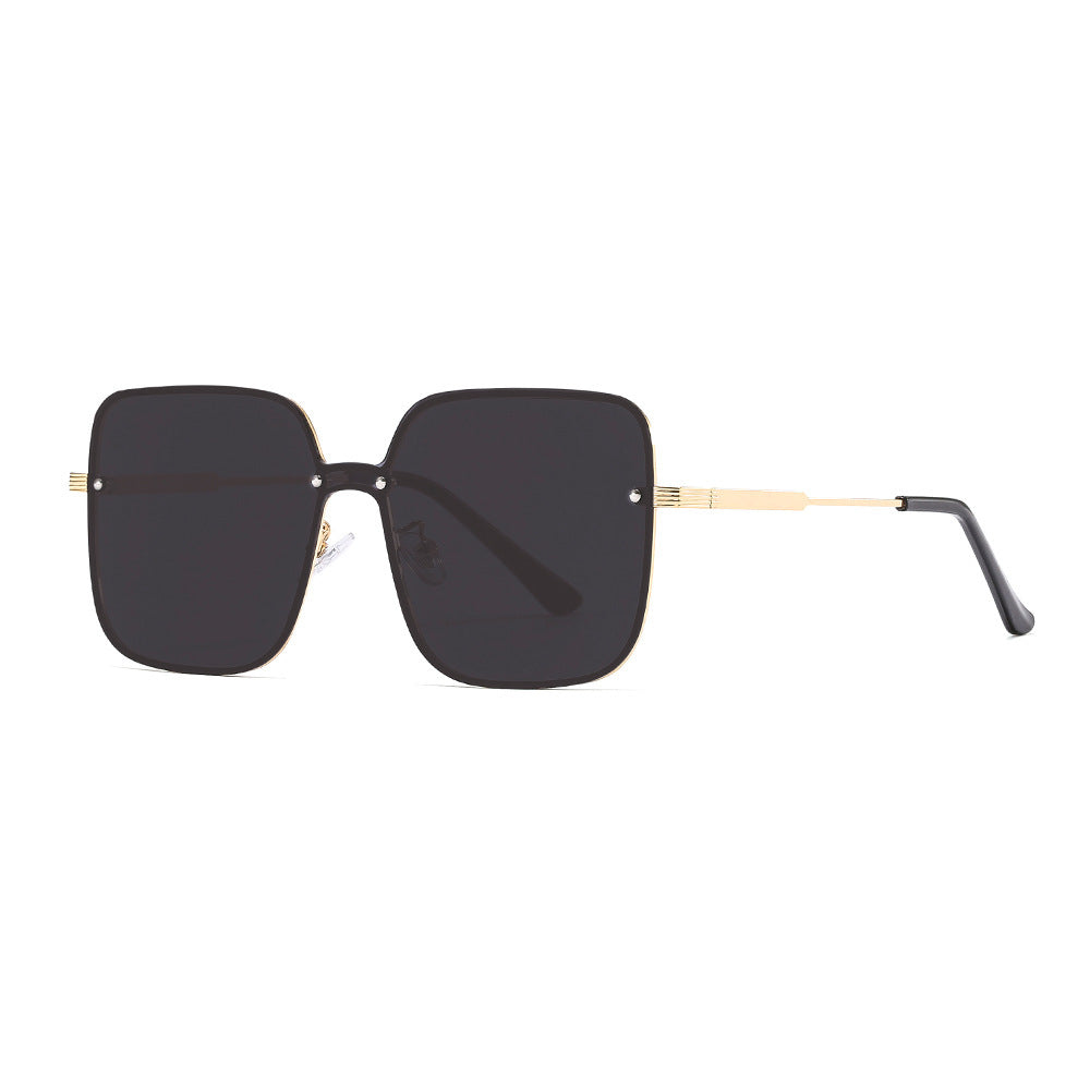 Damen Sonnenbrille im exzentrischen quadratischen Design mit hochwertigem Metallrahmen Karnz