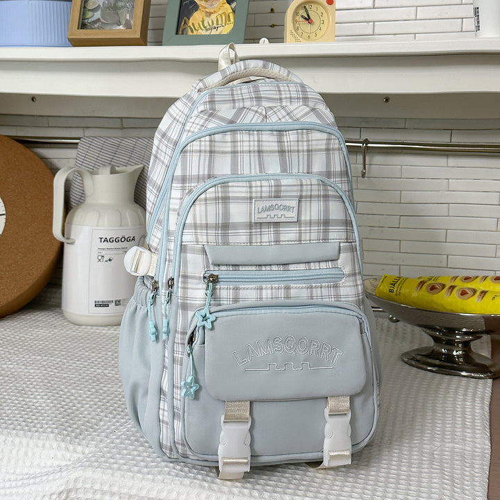 Stylische Karomuster-Rucksack Karnz