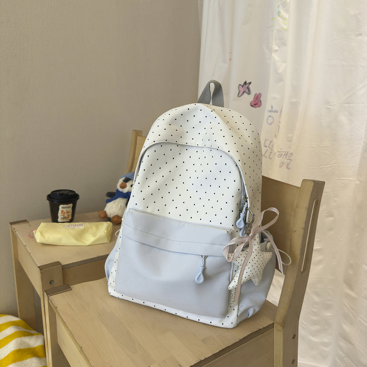 Polka Dot und Einfarbiger Rucksack Karnz