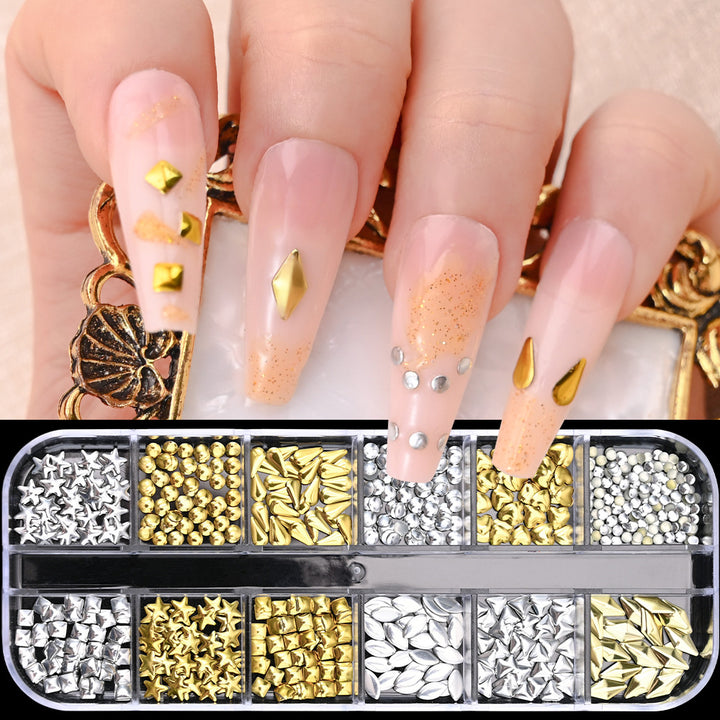Künstlerisches Nagelkunst Edelstein-Set