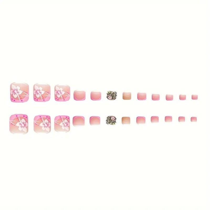 Floral Art Press-On Nail Set Karnz