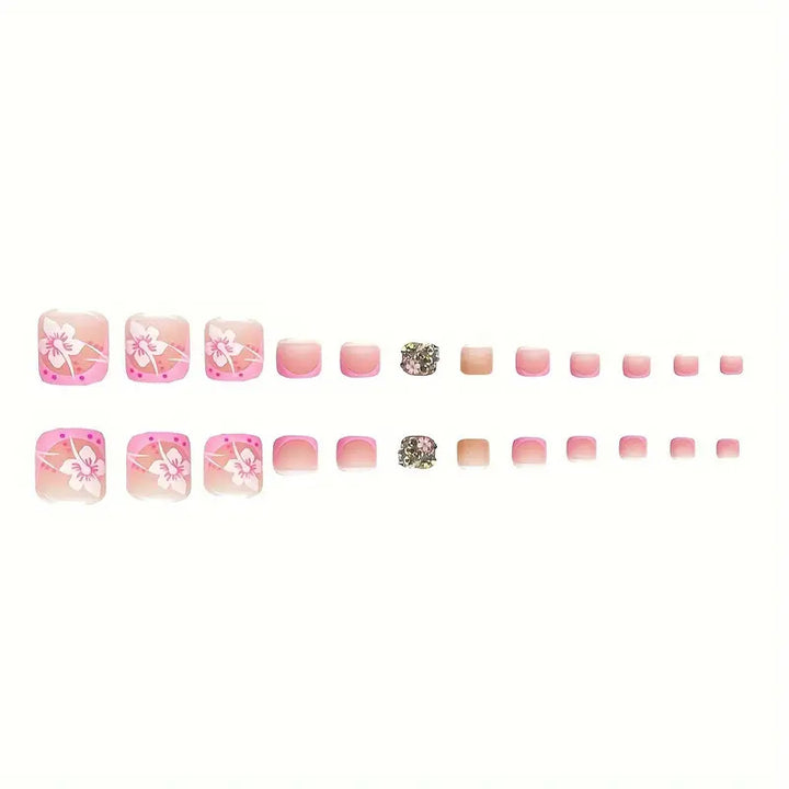 Floral Art Press-On Nail Set Karnz