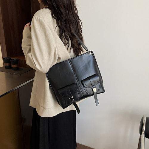 Moderne Strukturierte Schultertasche Karnz