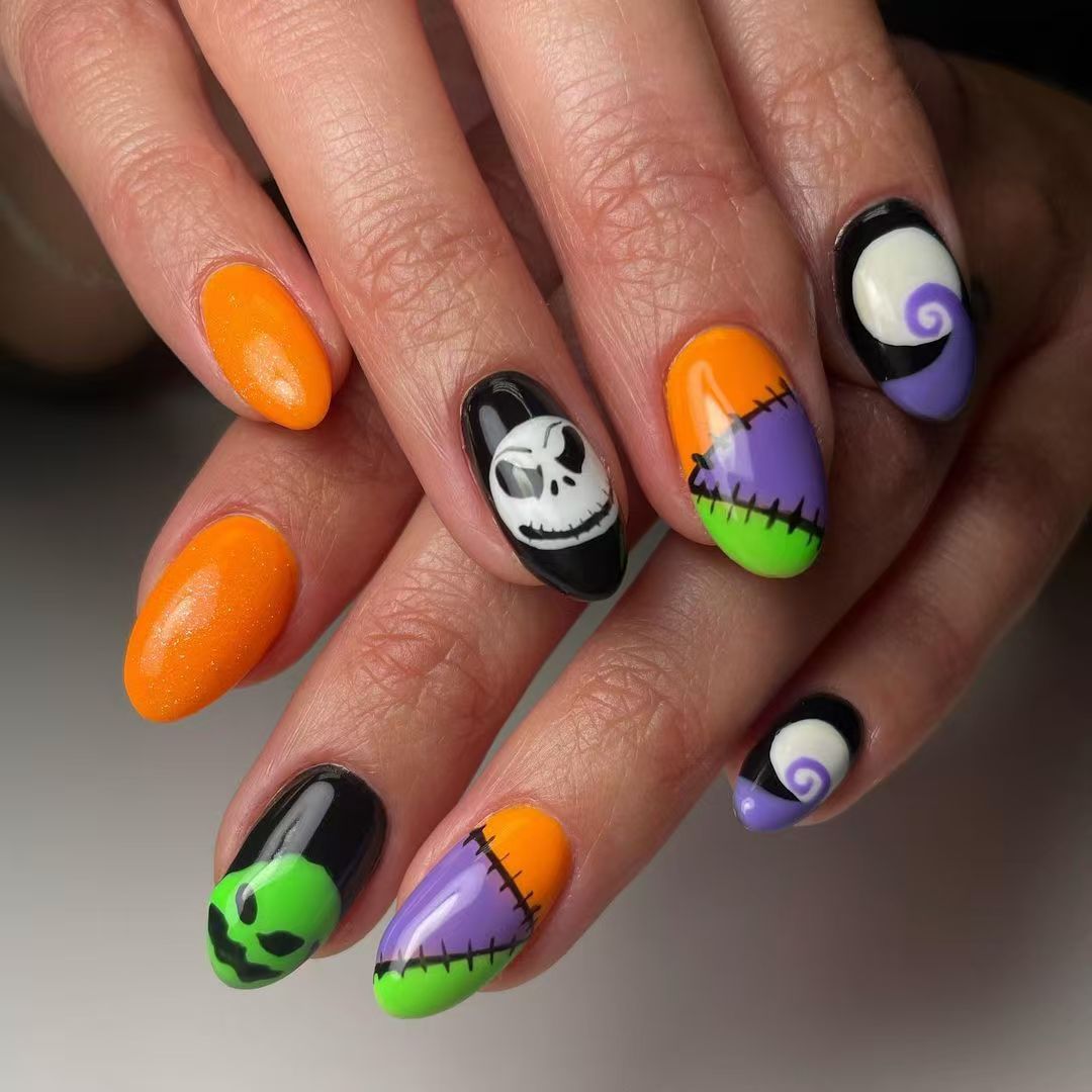 Halloween-Thema Nagelkunst