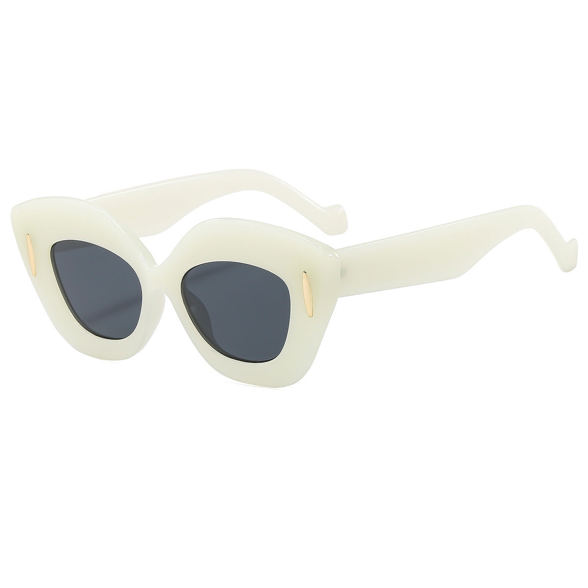 Damen Cat-Eye Sonnenbrille mit luxuriösen Designelementen Karnz