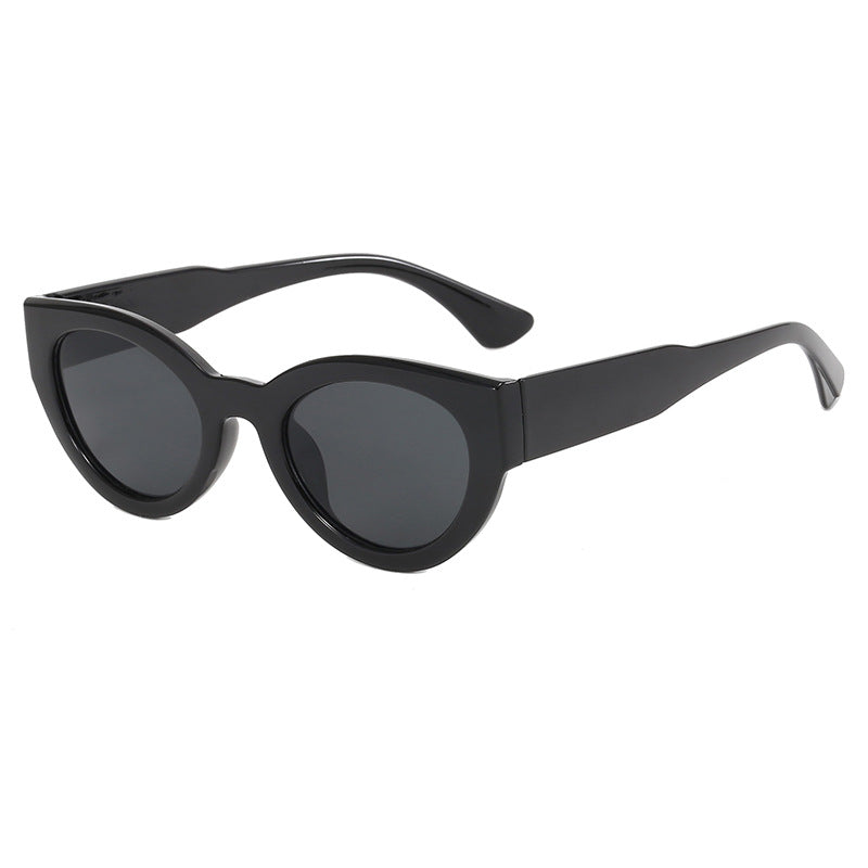 Damen modische quadratische Sonnenbrille mit verspiegelten Gläsern Karnz