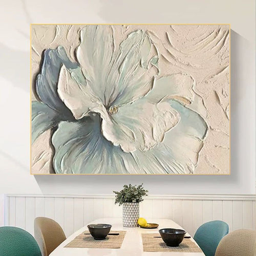 3D Florales Relief Wandkunst