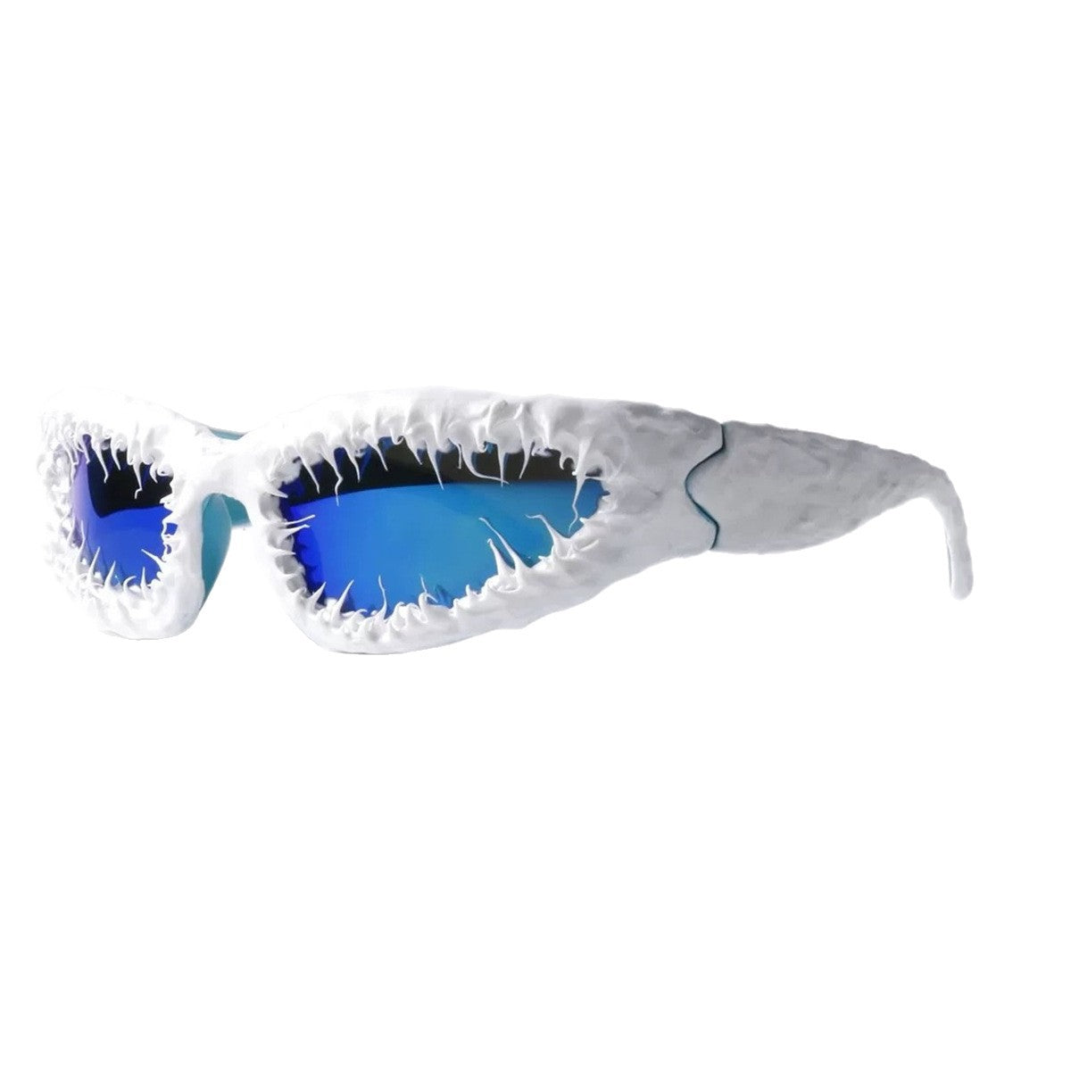 Damen kreative Design-Sonnenbrille mit einzigartigem strukturierter Rahmen Karnz