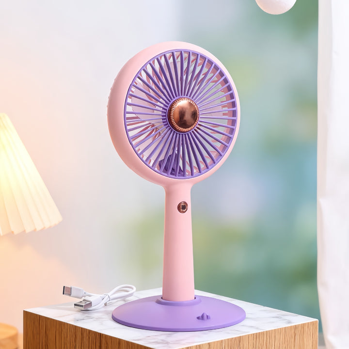 Damen Tragbarer Tischventilator mit USB-Ladefunktion und elegantem Design Karnz