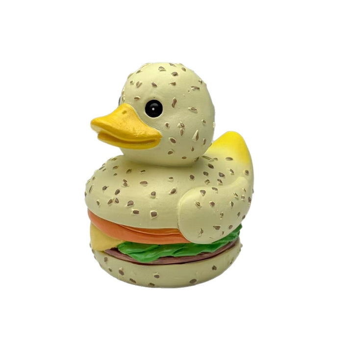 Lustige Gummiente im Hamburger Design Karnz