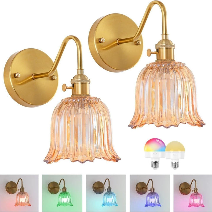 Vintage Glas Wand sconces