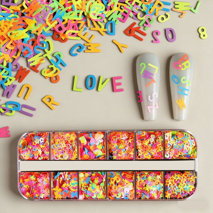 Buntes Nagelkunst Dekorationsset