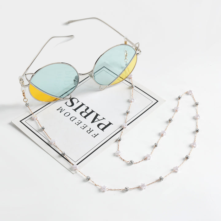 Elegante Perlenbrille Kette Karnz