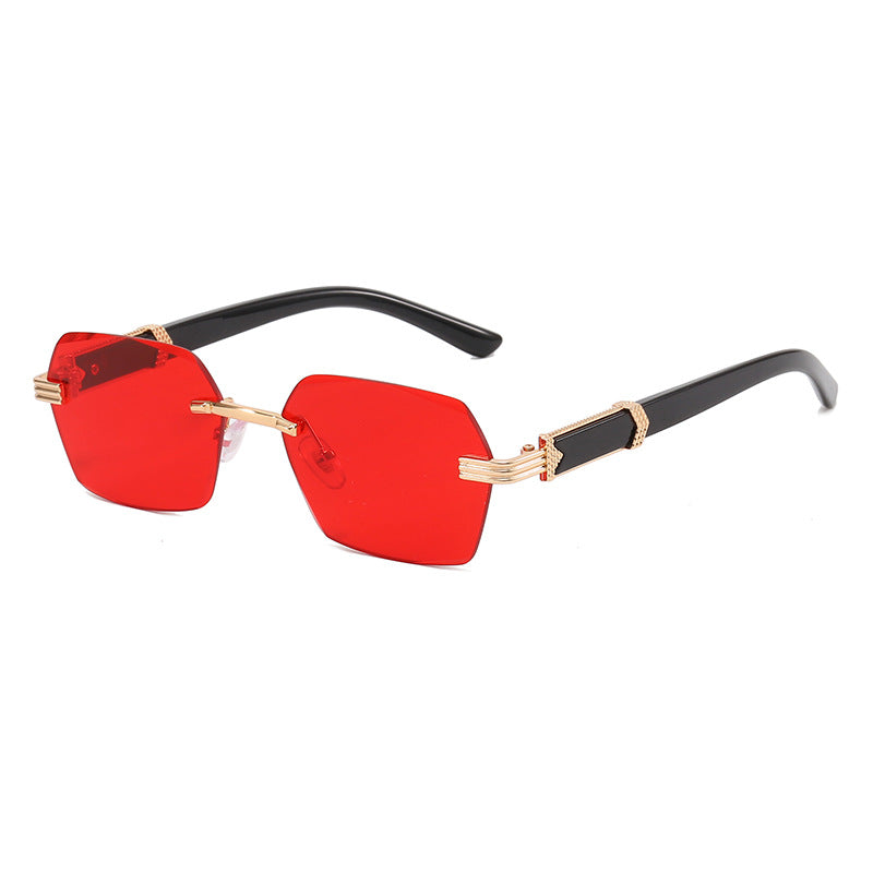Damen Trendige geometrische Sonnenbrille Karnz