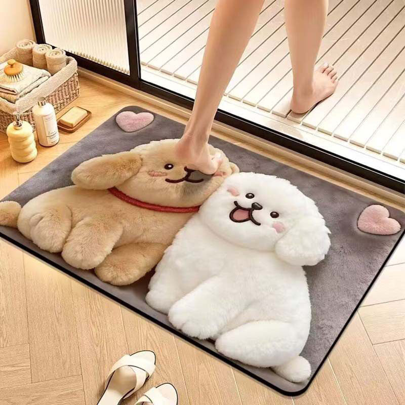 Süßes Hundedesign Badematte