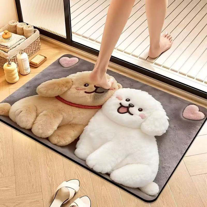 Süßes Hundedesign Badematte