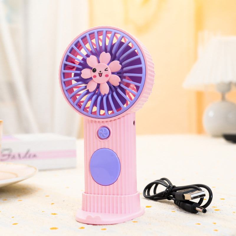 Damen Tragbarer Handventilator mit lustigem Blumendesign Karnz