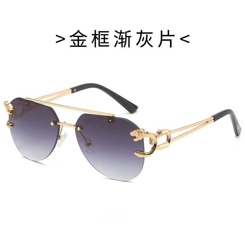 Damen Designer-Sonnenbrille mit elegantem Metallrahmen und polarisierenden Gläsern Karnz